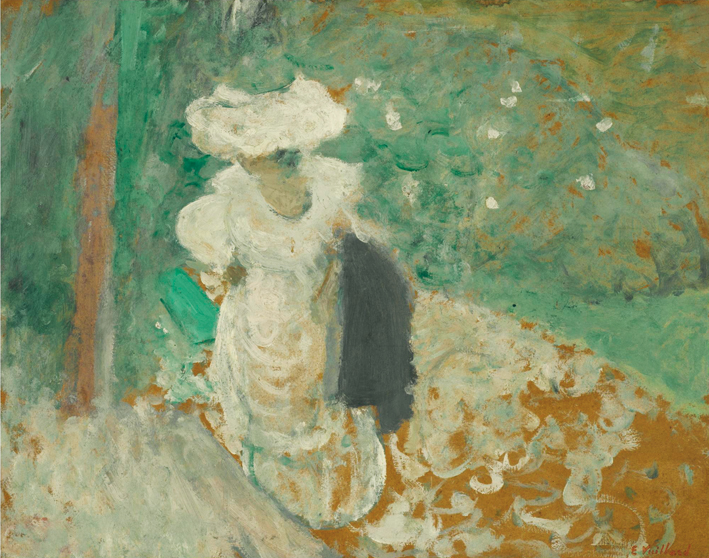  Edouard Vuillard —— LUCY HESSEL SUR UN CHEMIN A VASOUY